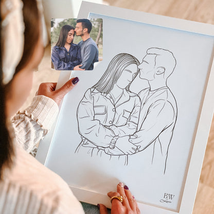 Ilustración personalizada - CON MARCO