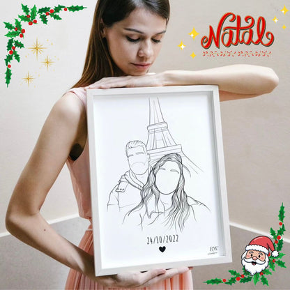 Ilustración personalizada - CON MARCO