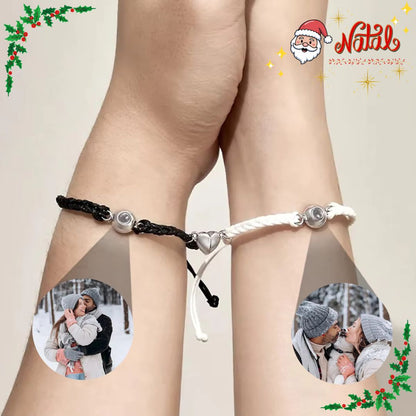 PULSERAS ROMEO & JULIETA - con corazón magnético (2 uni)